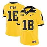 Iowa Hawkeyes 18 Micah Hyde Yellow College Football Jersey Dzhi,baseball caps,new era cap wholesale,wholesale hats